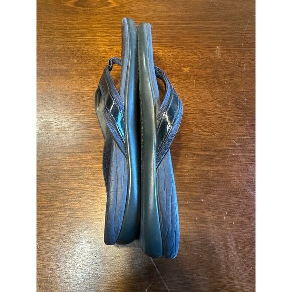 Vionic Tide 11 Flip Flop Sandals Women 9 Neutral Blue Beach Vacation Orthopedic - Picture 3 of 9